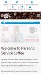 Mobile Screenshot of personalservicecoffee.ca